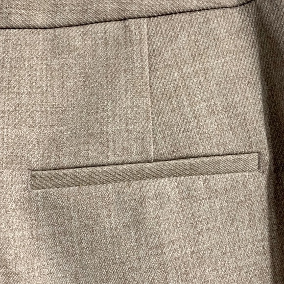 ZARA High Waist Straight Wide-Leg Light Tan Trousers - Size S - Picture 9 of 12